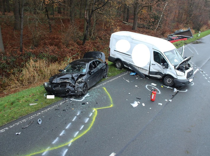 POL-COE: Senden, Bösensell, B235/Vier Verletzte bei Unfall