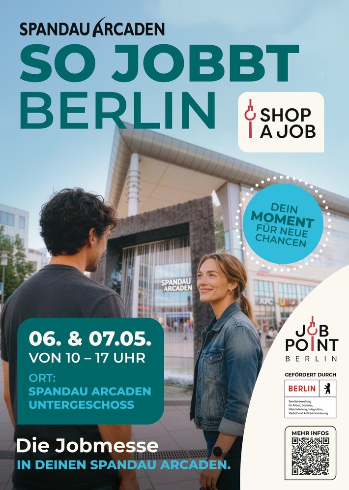 Karriere-Update beim Einkaufsbummel: „Shop A Job“ bietet neue Berufsperspektiven in den Spandau Arcaden