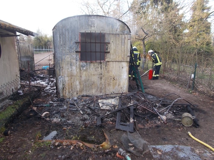 POL-PDNW: (Haßloch) Brand in Gartenanlage