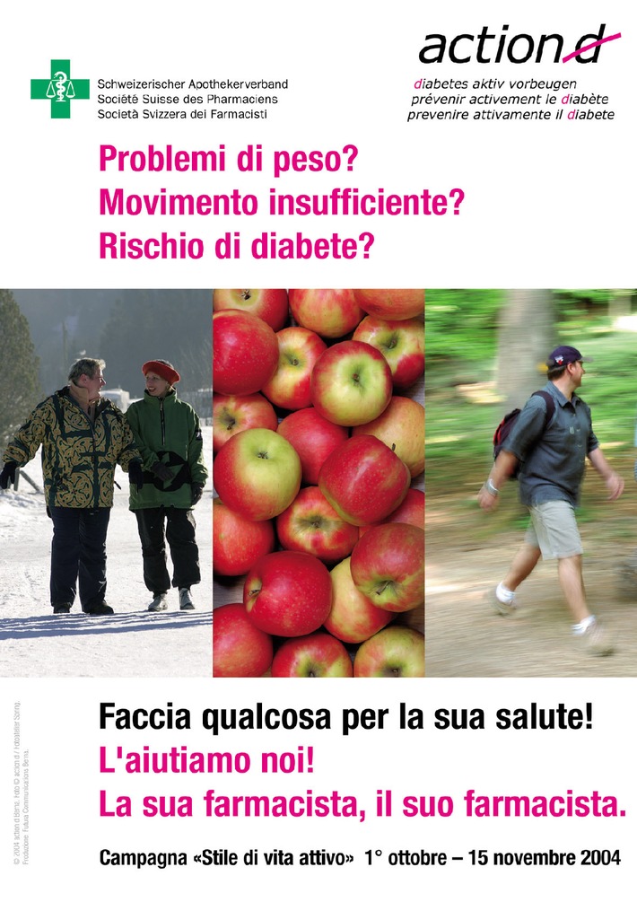 Società Svizzera dei Farmacisti: Prevenzione attiva del diabete