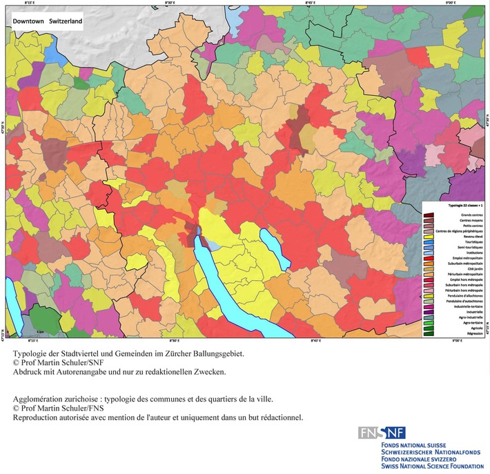 SNF: Bild des Monats Dezember 2008: Das NFP 54 legt eine städtische Quartiertypologie vor