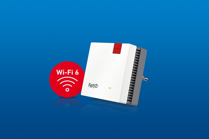 New: Compact and versatile FRITZ!  Repeater 1200 AX with Wi-Fi 6 and WLAN Mesh