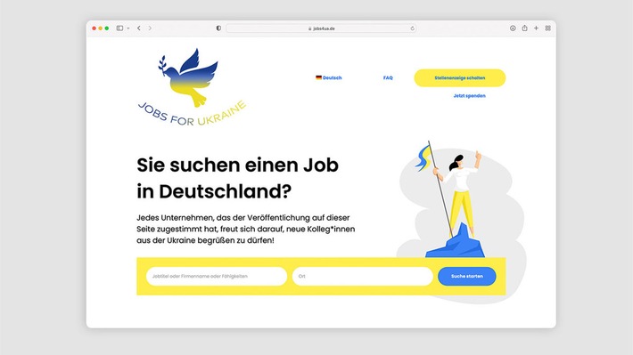jobs4ua.de: Neue Jobbörse für Geflüchtete aus der Ukraine