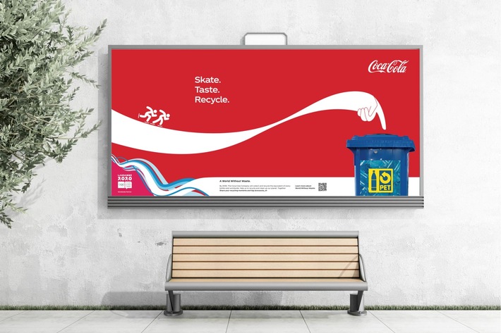 Coca-Cola Suisse et PET-Recycling Suisse récompensent le recyclage des bouteilles en PET par un tonnerre d&#039;applaudissements / Campagne durant les Jeux Olympiques de la Jeunesse d&#039;hiver à Lausanne