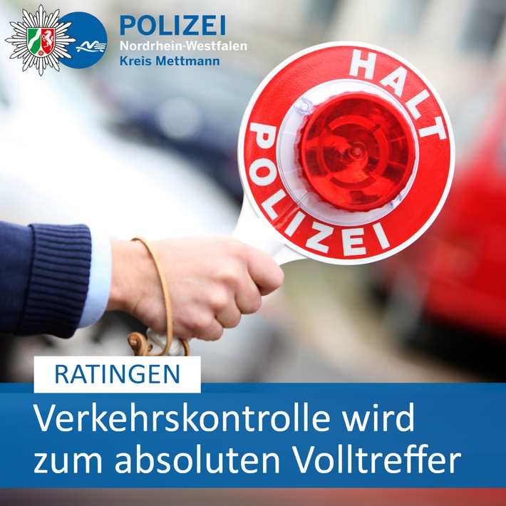 POL-ME: Verkehrskontrolle wird zum Volltreffer - 2503063