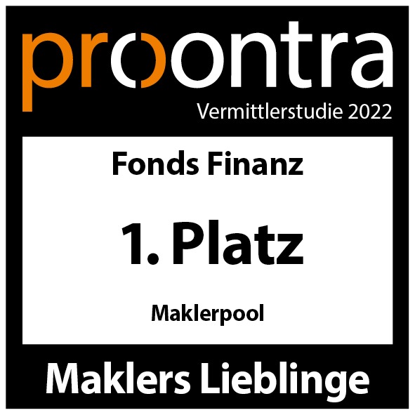 Fonds Finanz gewinnt den ersten Platz als Maklers Liebling 2022