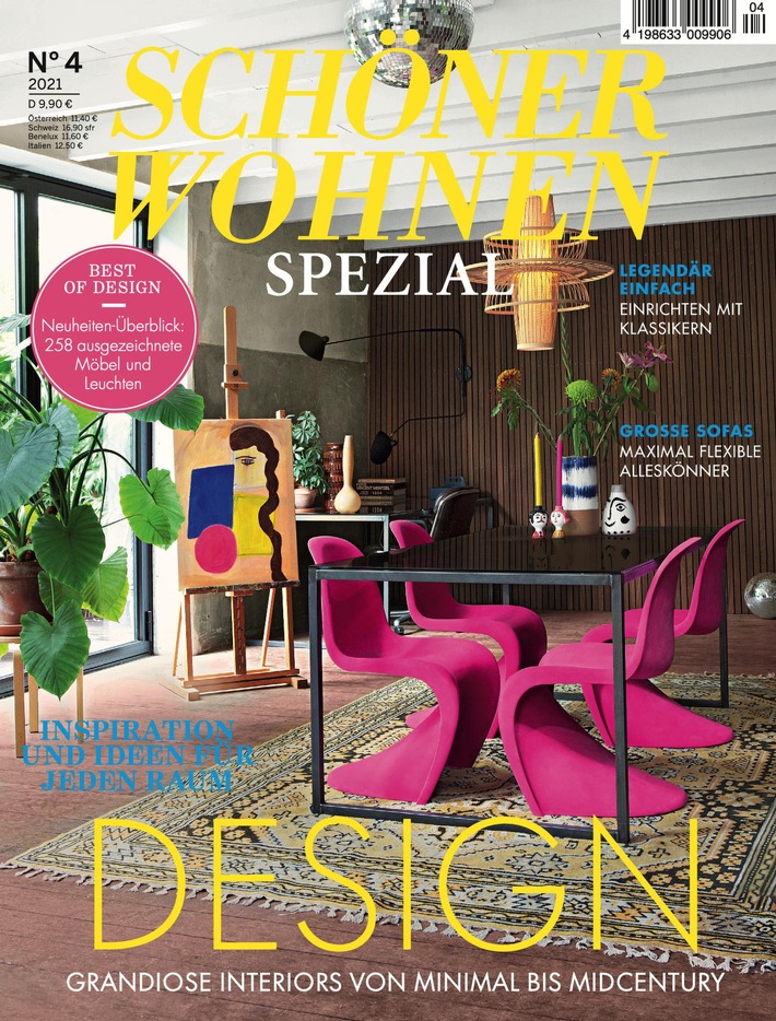 SCHÖNER WOHNEN steigt ins Siegel-Geschäft ein: Mit dem "BEST OF DESIGN"-Siegel zeichnet die Redaktion herausragende Produkte der Einrichtungsbranche aus