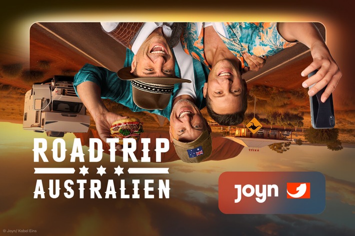 Frank Rosin, Alex Kumptner und Ali Güngörmüs stehen Kopf. Ihr "Roadtrip Australien" startet am Donnerstag um 20:15 Uhr bei Kabel Eins
