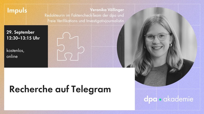 Recherche auf Telegram | dpa Akademie