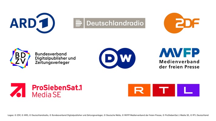 ARD, Deutschlandradio, ProSiebenSat.1, RTL Deutschland, Deutsche Welle, ZDF, BDZV und MVFP: Medienunternehmen und -verbände wenden sich gegen amerikanische VISA-Pläne für Korrespondenten