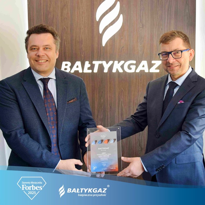Rheingas-Tochter BALTYKGAZ erneut mit dem "Forbes Diamond" ausgezeichnet