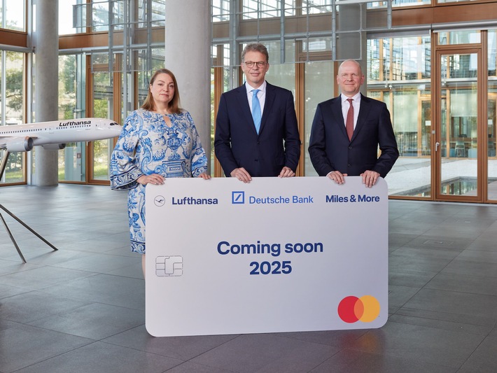 Lufthansa Group und Miles & More gehen neue Partnerschaft mit Deutsche Bank und Mastercard ein