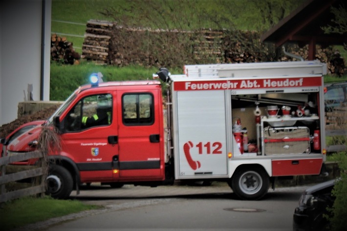 FW Eigeltingen: Feuerwehr-Einsatz in Heudorf (Hegau)