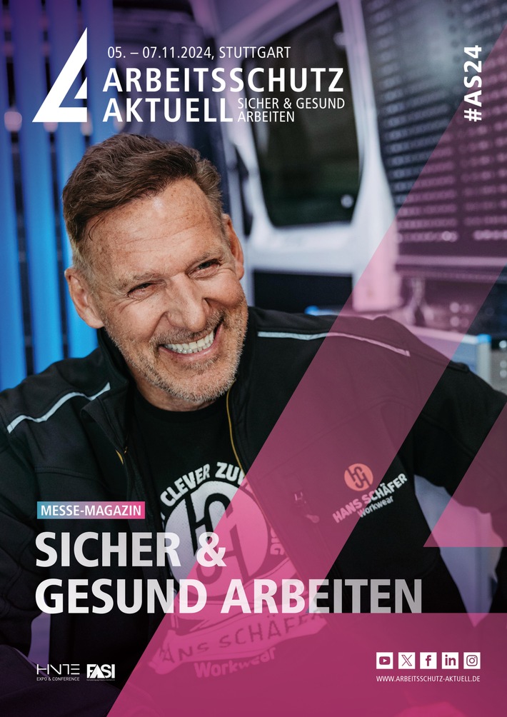 Hollywood-Star Ralf Moeller stellt gemeinsam mit Hans Schäfer Workwear die Initiative "Motivation Handwerk" auf der ARBEITSSCHUTZ AKTUELL in Stuttgart vor. / Weiterer Text über ots und www.presseportal.de/nr/153514 / Die Verwendung dieses Bildes für redaktionelle Zwecke ist unter Beachtung aller mitgeteilten Nutzungsbedingungen zulässig und dann auch honorarfrei. Veröffentlichung ausschließlich mit Bildrechte-Hinweis.