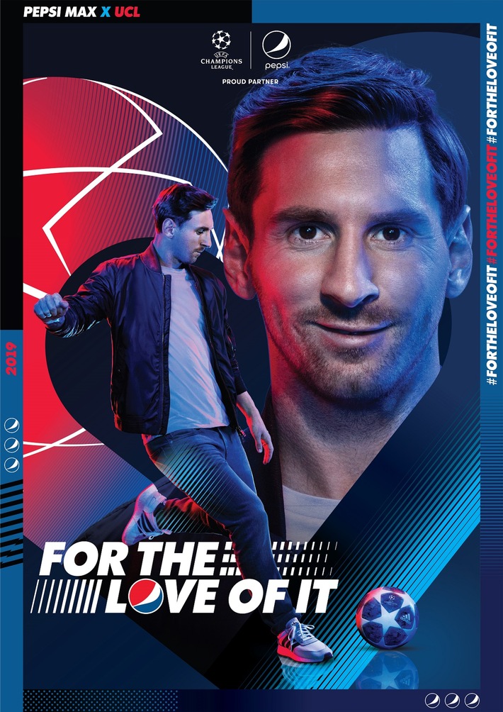 Leo Messi und Mohamed Salah gehen "All-in" - Pepsi MAX präsentiert globale UEFA Kampagne 2019 #FORTHELOVEOFIT