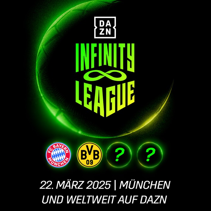 DAZN startet mit der Infinity League und Borussia Dortmund durch: BVB als zweiter Teilnehmer beim Next-Gen Fußball-Event am 22. März dabei