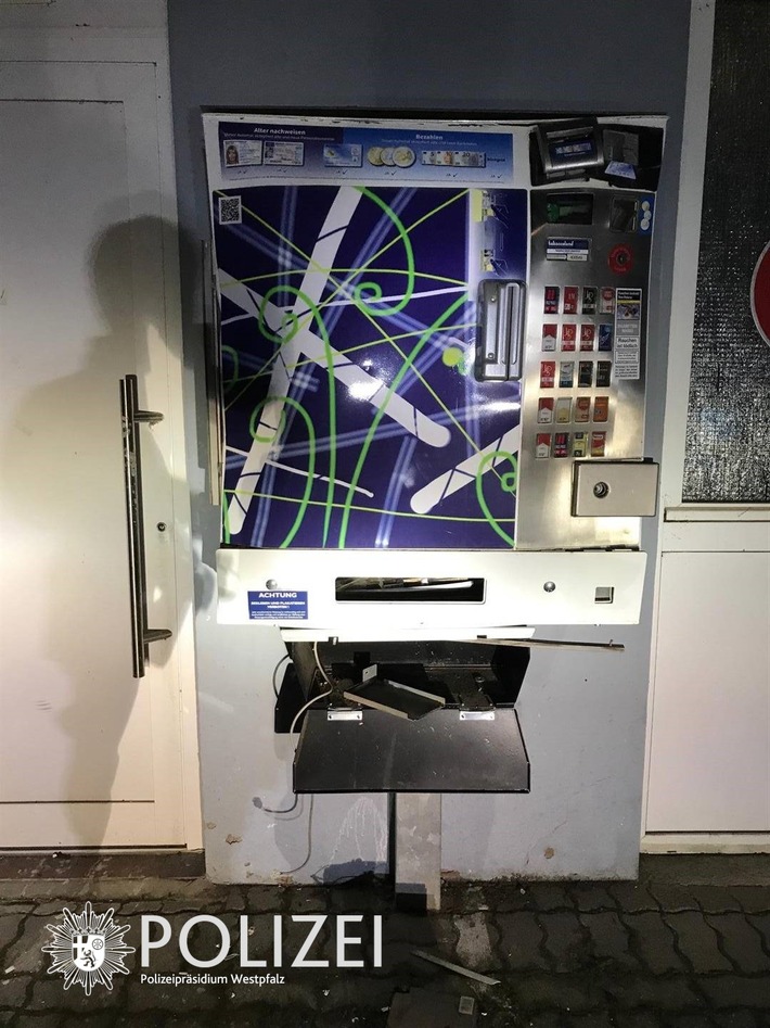 POL-PPWP: Aufbruch eines Zigarettenautomaten scheitert