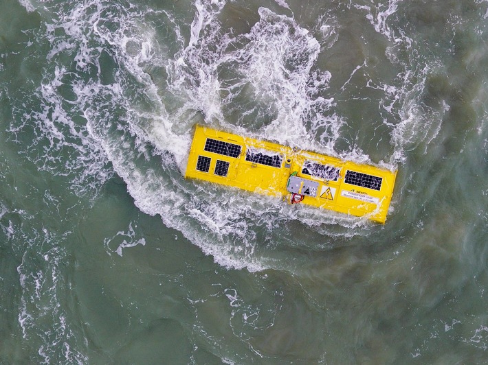 Strom aus Meereswellen - Prototyp läuft in Nordsee