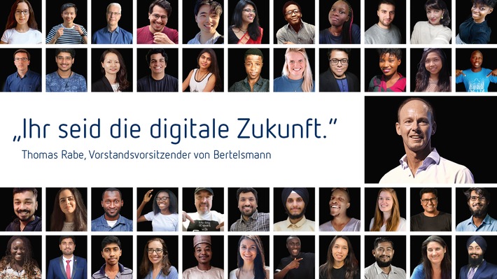 Zehntausende aus aller Welt bewerben sich um Tech-Stipendien der Bertelsmann-Digitalinitiative #50000Chancen