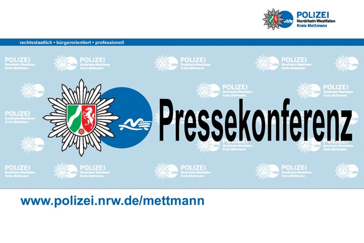 POL-ME: Einladung zur Pressekonferenz: Polizei stellt Verkehrsunfallstatistik 2018 vor - Kreis Mettmann - 1902150