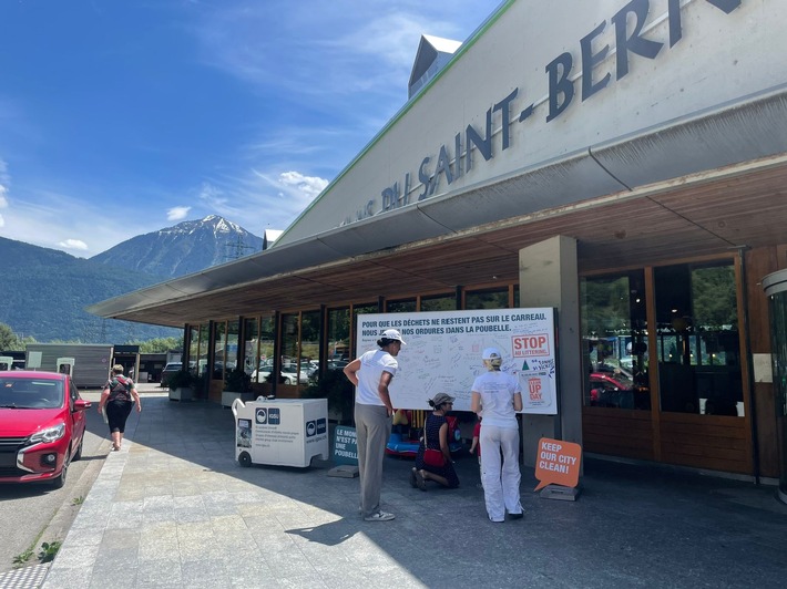 Communiqué: «Aire de repos de Martigny: action contre le stress et le littering»