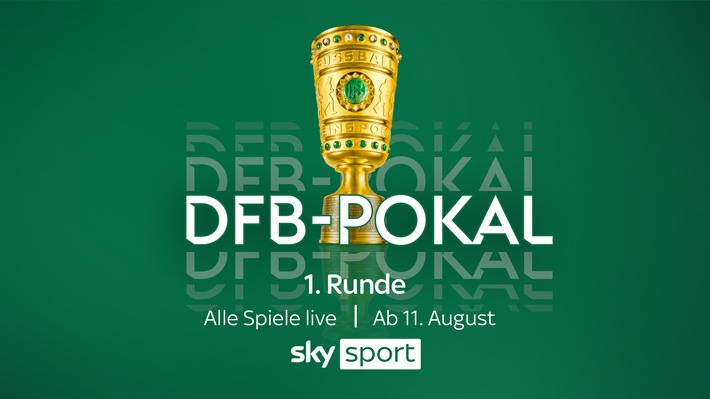 Alle Spiele der ersten Runde des DFB-Pokals live bei Sky Sport - dazu der DFL Supercup Bayern gegen Leipzig in UHD/HDR