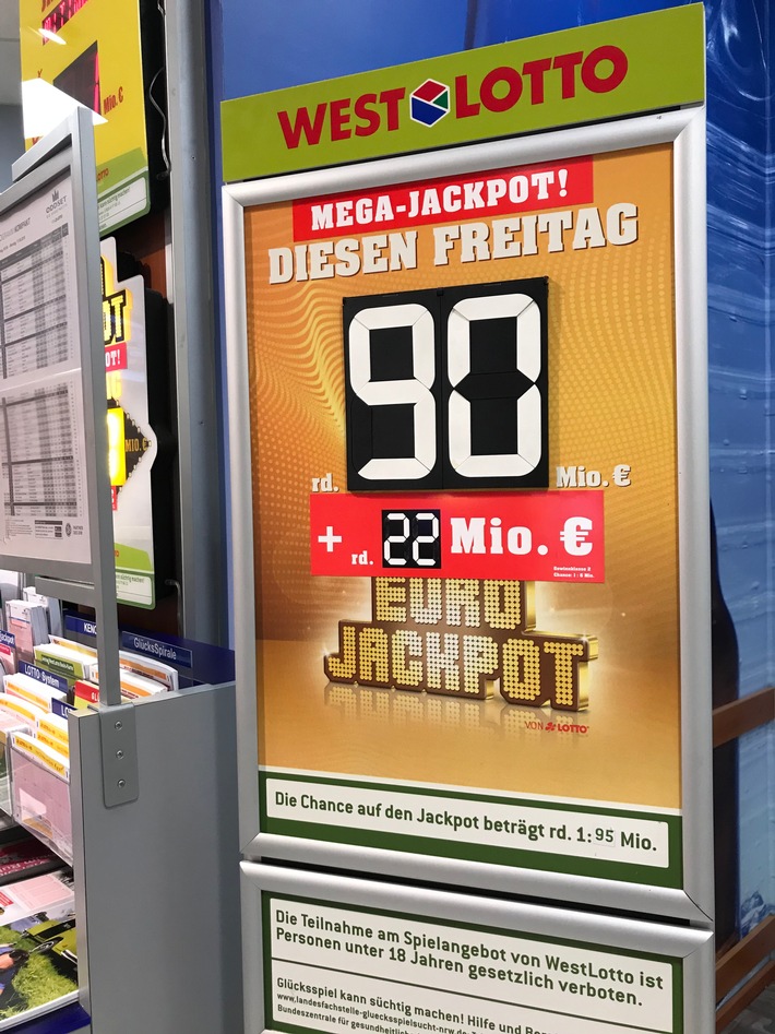 Der Traum lebt weiter

Mega-Jackpot von 90 Millionen Euro geht in die nächste Runde