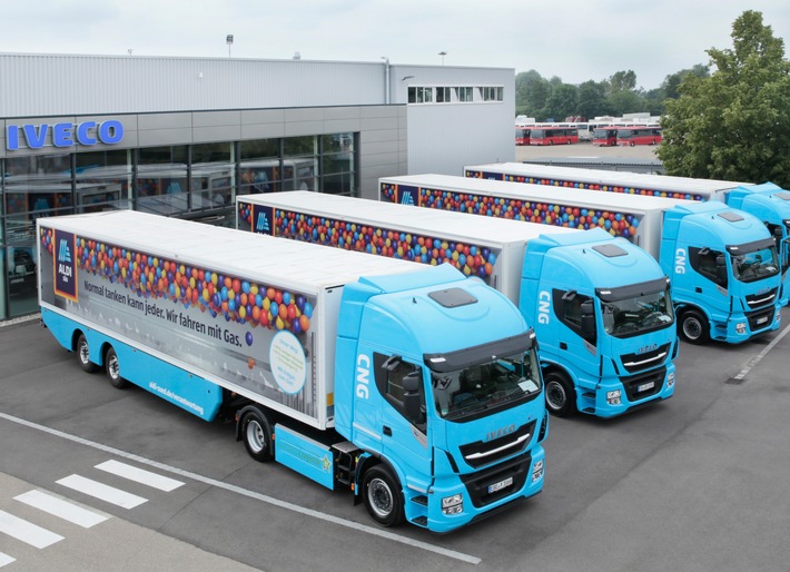 ALDI SÜD startet Langzeittest mit Erdgas-Lkw