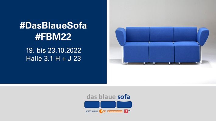 Frankfurter Buchmesse 2022: Große Themen, große Namen und Novitäten auf dem Blauen Sofa in Halle 3.1
