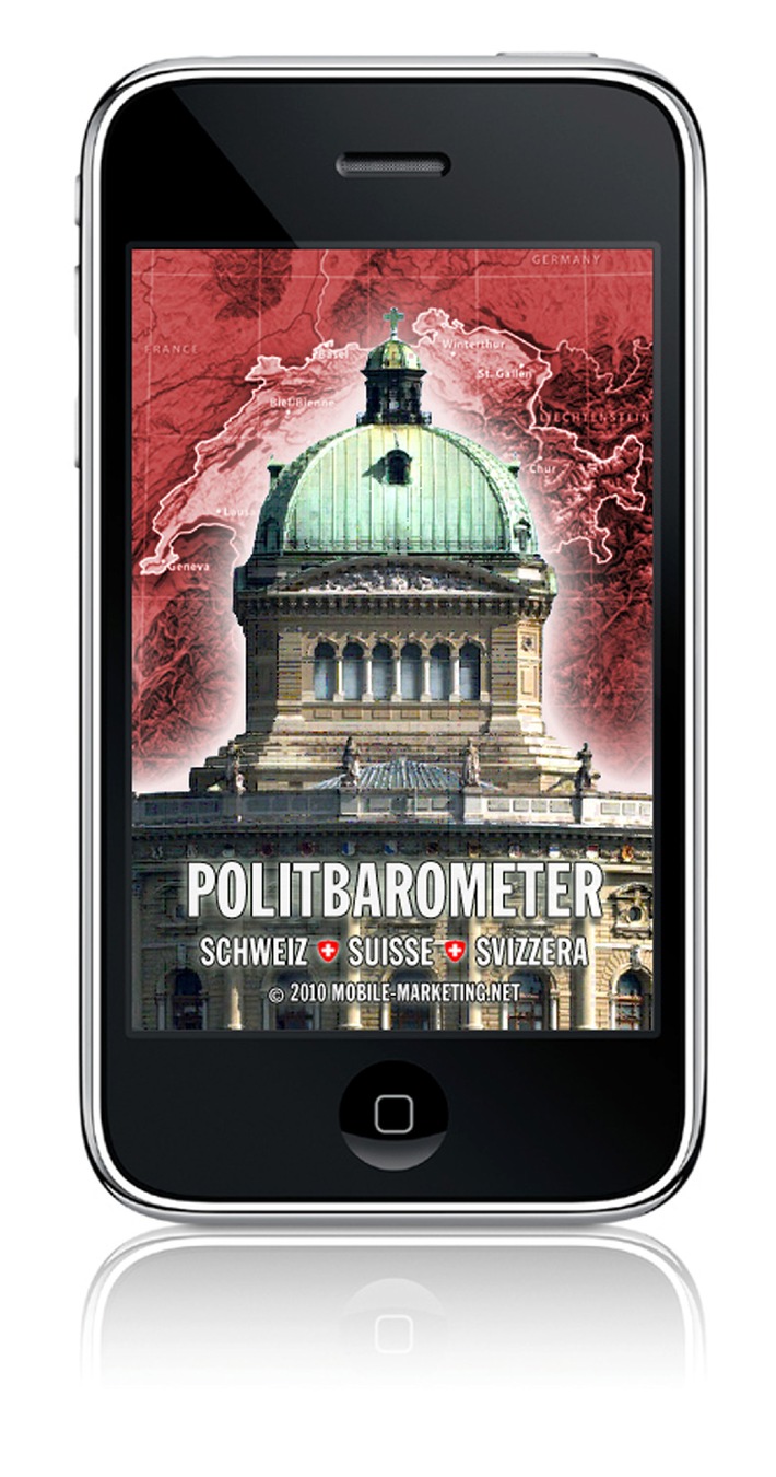 Politbarometer Schweiz als benutzerfreundliches Gratis-App lanciert