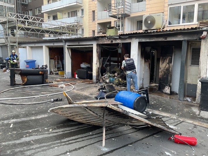 FW-DO: Garagenbrand in der Innenstadt