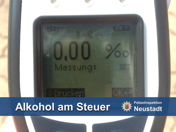 POL-PDNW: Zu viel Alkohol im Blut