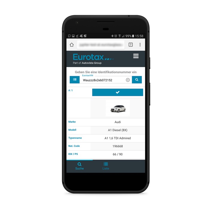 Eurotax-Fahrzeugbewertung mit dem Smartphone oder Tablet / VMS goes mobile