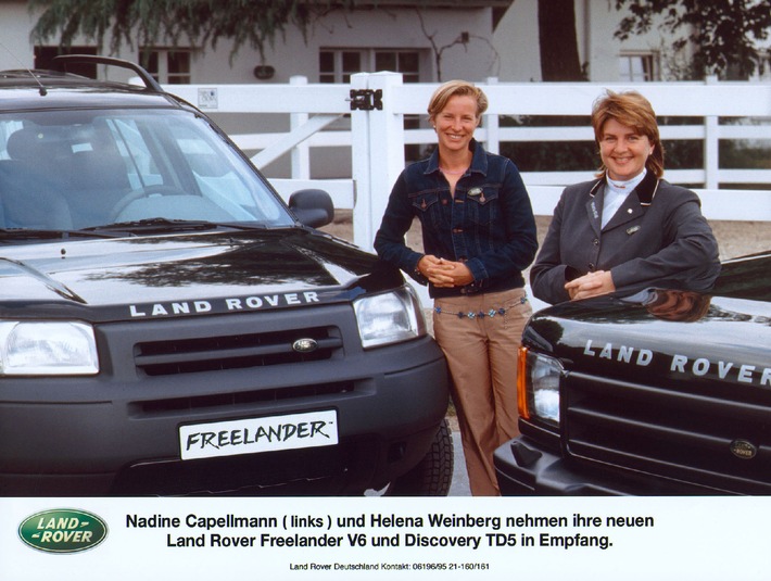 Turnierreiterinnen Helena Weinberg und Nadine Capellmann setzen auf Land Rover