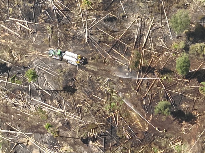 FW Kreis Soest: Vierte Folgemeldung zum Waldbrand am Möhnesee
