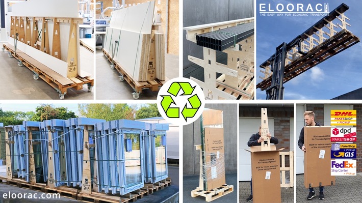 Wertvolle Ressourcen sinnvoller einsetzen - Transportsystemhersteller ELOORAC definiert Nachhaltigkeit im Transport- und Lagerwesen komplett neu
