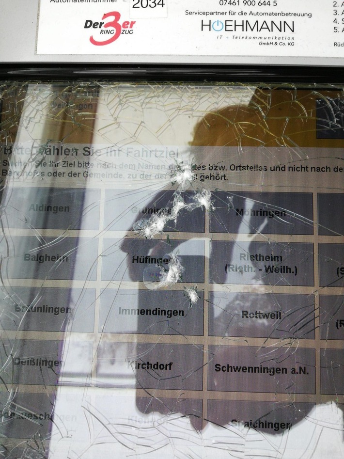 BPOLI-OG: Sachbeschädigung an Fahrkartenautomat/ Bundespolizei sucht Zeugen
