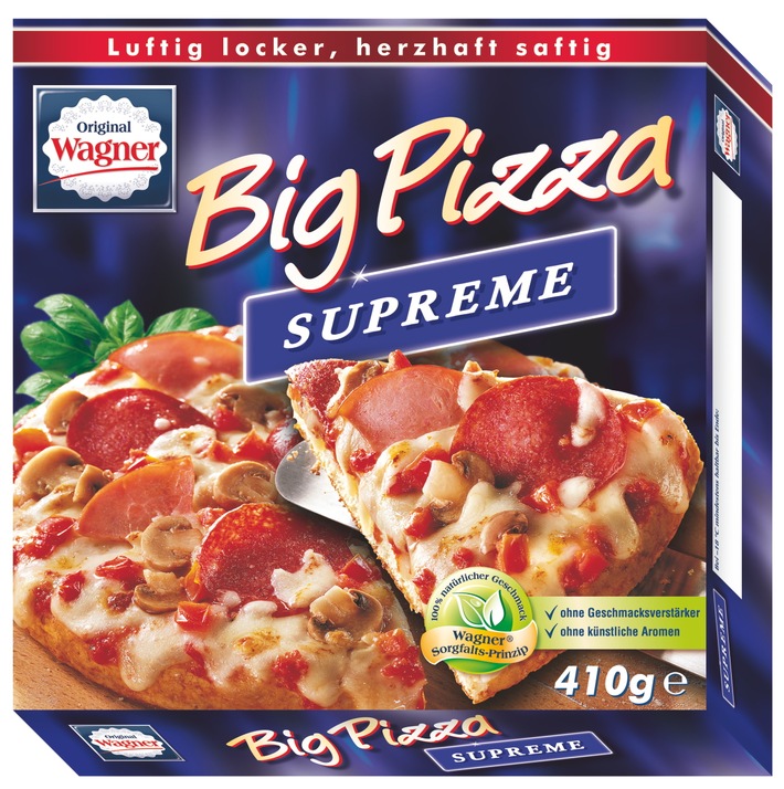 Wagner Tiefkühlprodukte ruft vorsorglich "Die Backfrische" und "Big Pizza" zurück (BILD)