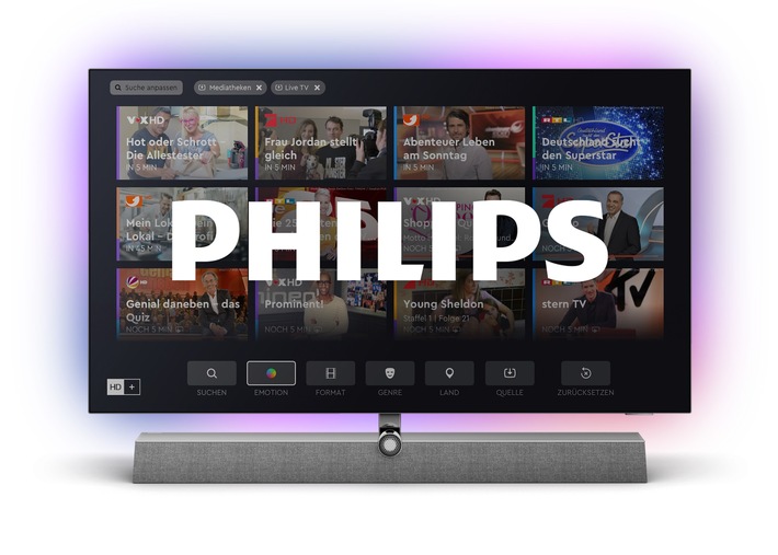 Das beste HD+ aller Zeiten für die neue Generation von Philips TVs