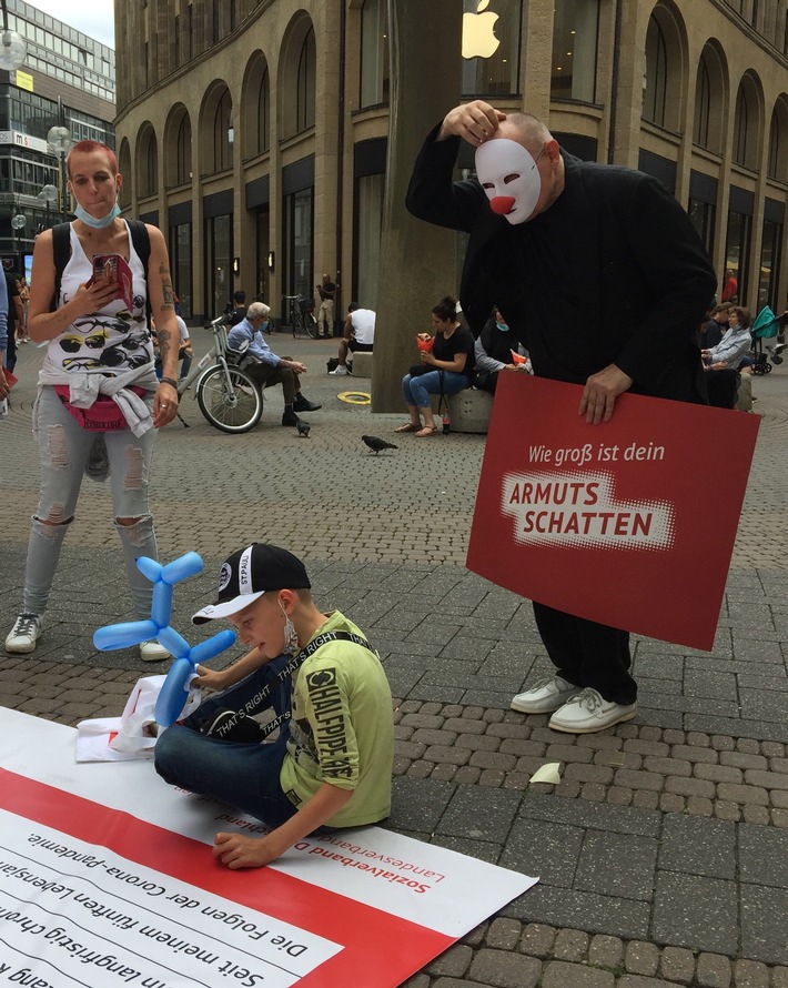 &quot;Wie groß ist DEIN Armutsschatten?&quot; - Kampagne des Sozialverbands SoVD macht am 20. August Station in Düsseldorf - Kostenlose Sozialrechtsberatung während der Veranstaltung