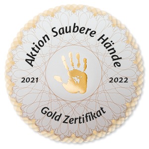 ATOS Klinik Heidelberg erhält erneut das Zertifikat Gold der Aktion Saubere Hände