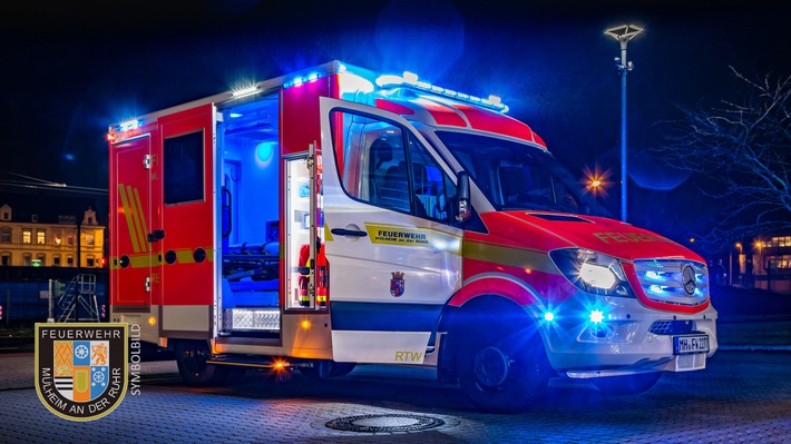FW-MH: Gestohlener Rettungswagen in Mülheim an der Ruhr