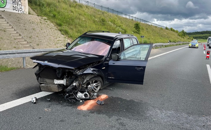 POL-HI: Verkehrsunfall auf der BAB 7
