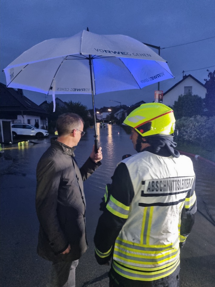 FW Wenden: Starkregen über dem Wendener Land