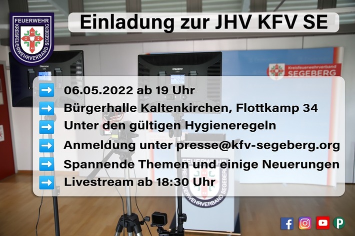 FW-SE: Einladung zur Jahreshauptversammlung (Vertreter*innen der Presse)