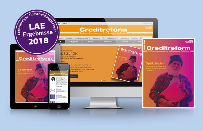 LAE 2018: Immer mehr Entscheider lesen das Creditreform-Magazin