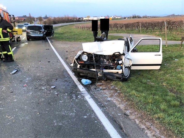 POL-PDWO: Mörstadt - Sechs Verletzte bei Auffahrunfall