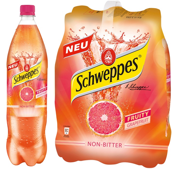 "Schweppesgemachte Limonade" - Fruity Grapefruit geht an den Start (FOTO)