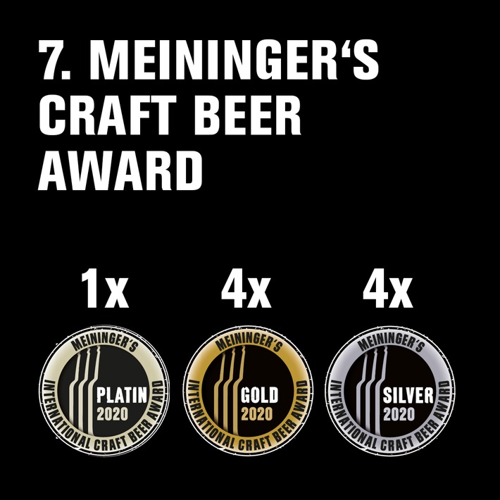 Die Doppelleu Boxer Ag wird wiederum mit 9 Medaillen vom Meininger&#039;s International Craft Beer Award ausgezeichnet