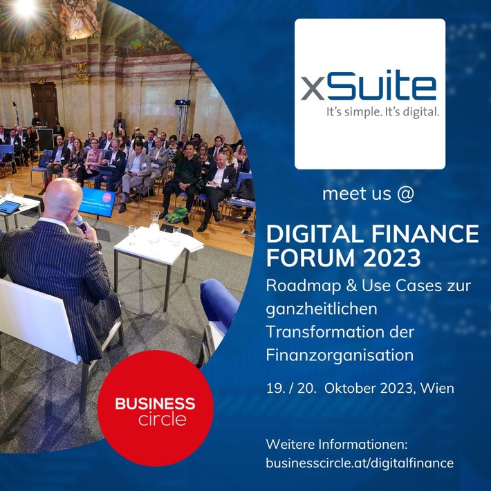 xSuite informiert über Rechnungsverarbeitung auf dem Digital Finance Forum 2023